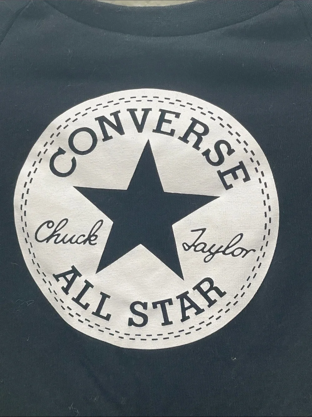 Converse Black Long-Sleeve Chick Taylor All Star Peplum Baby 24 Months Dress